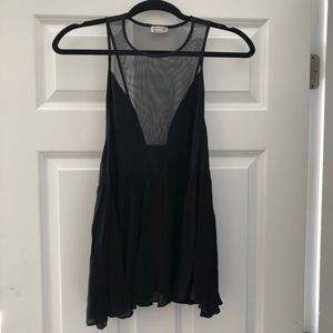 Free People Black Sheer Tank